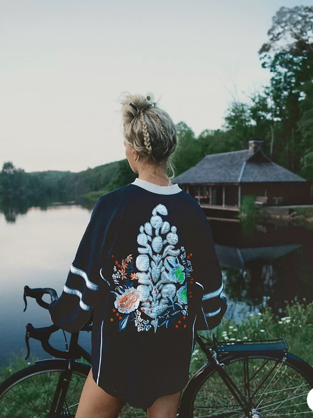 Free People Movement Rugby Ready Logo Layer Oversized Size S